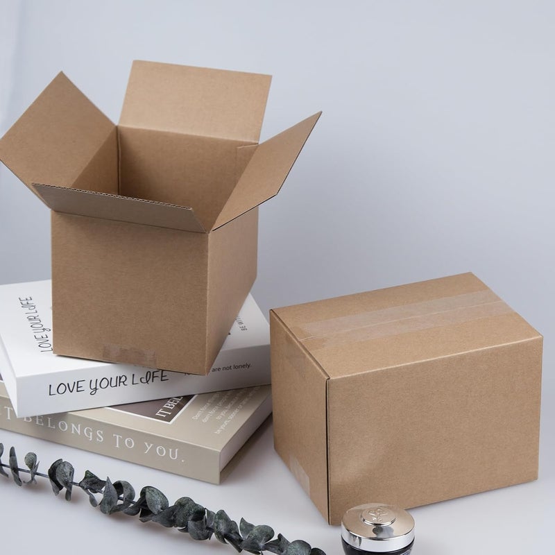 HESESOH 7x5x5 Inches Shipping Boxes Set of 40, Brown Corrugated Cardboard Box Literature Mailer for Packing Small Business - Image 5